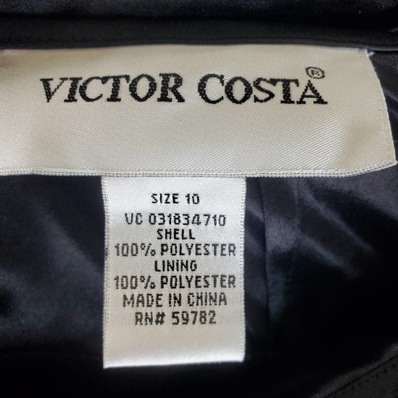 Victor Costa Black Tiered Ruffle Maxi Skirt – Elegant Eveningwear – Size 10 - Picture 12 of 15